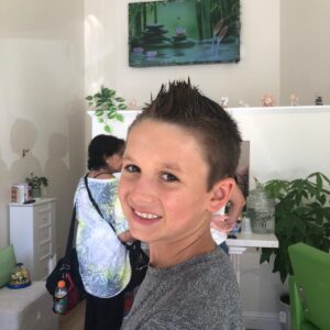 Boy cuts