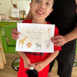 Special needs children hair cut